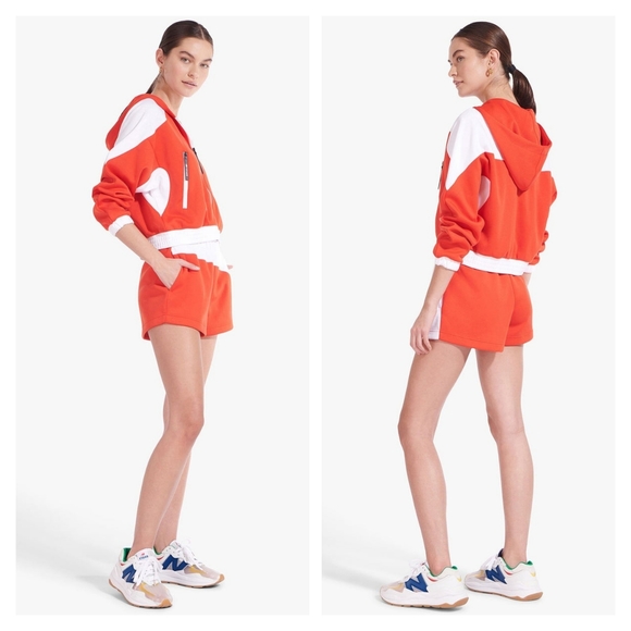 STAUD X NB TRACK SHORT | FIERY RED - Picture 5 of 7